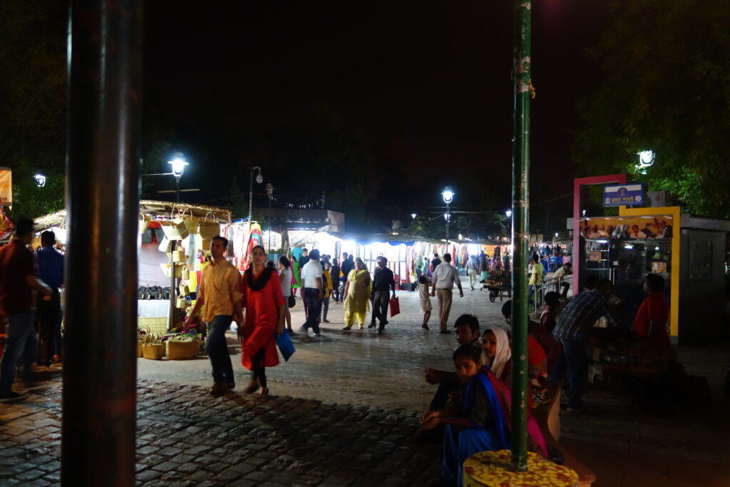 インドデリーの夜市