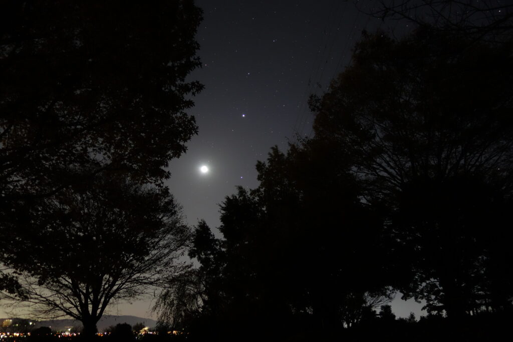 木星と月の接近