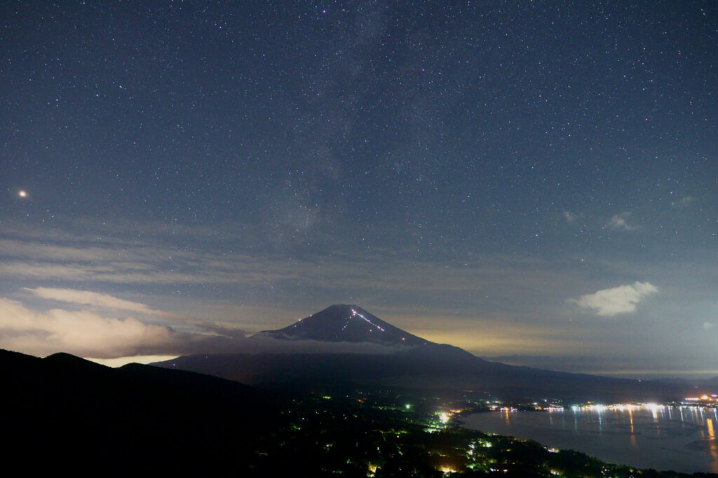 月と木星の接近（18年8月17日）