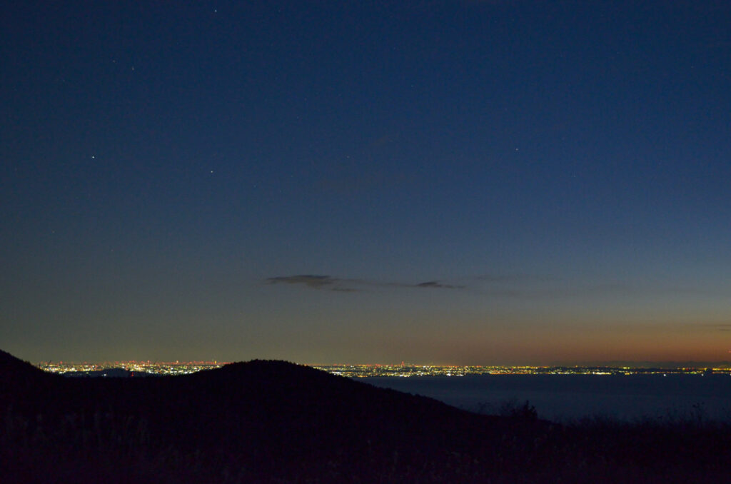 星ヶ山公園でのしぶんぎ座流星群観測