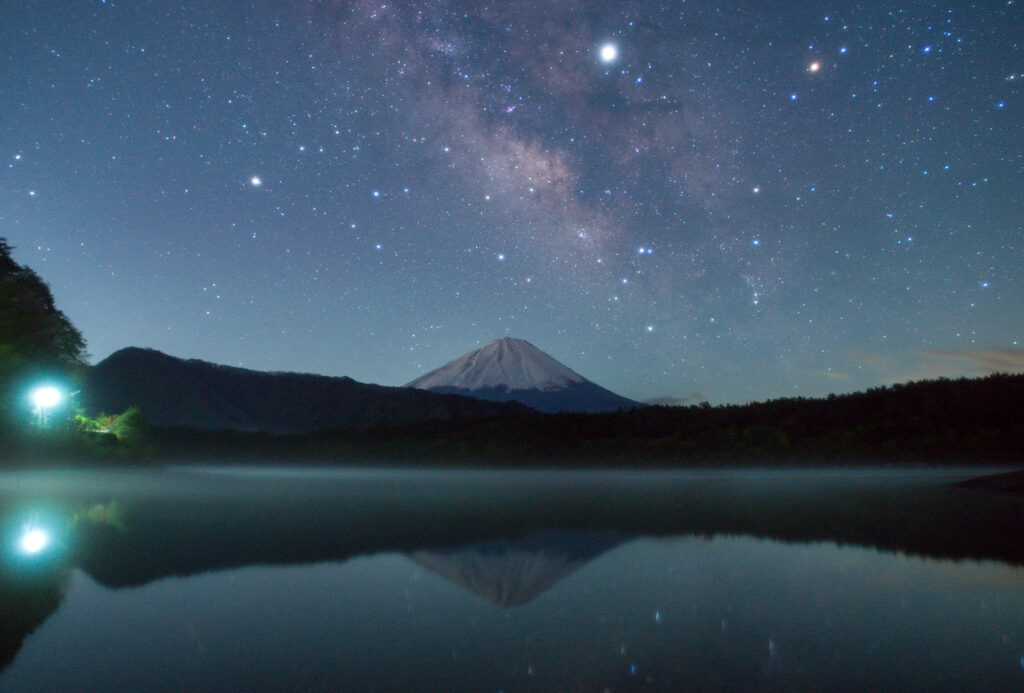 西湖・河口湖での水瓶座η流星群観測