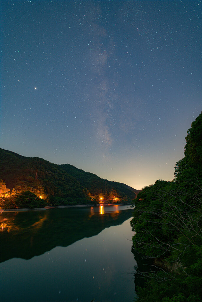 丹沢湖からの夏の天の川