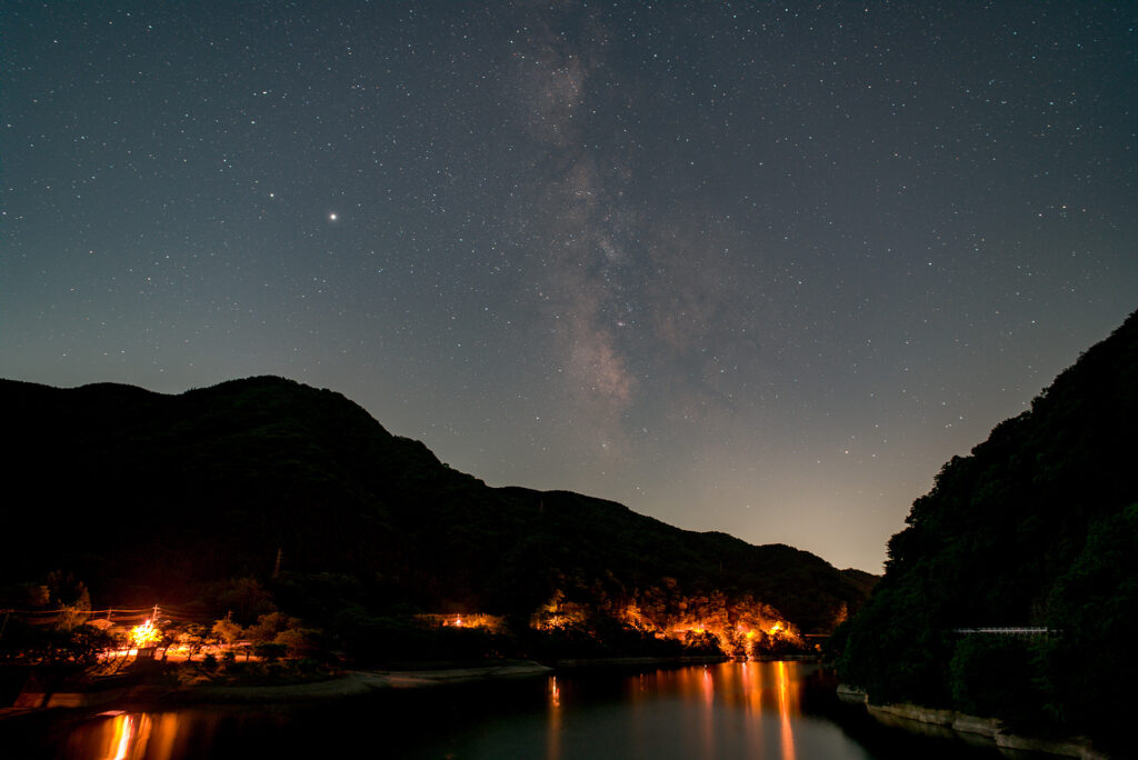 丹沢湖からの夏の天の川