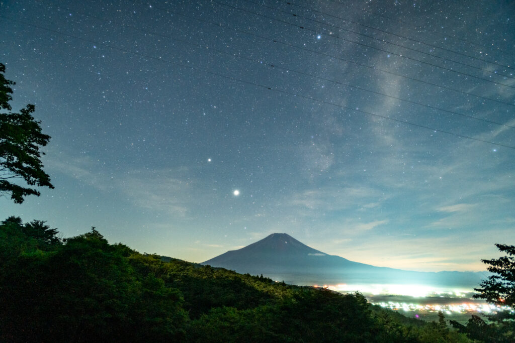 星景写真から電線を消す方法