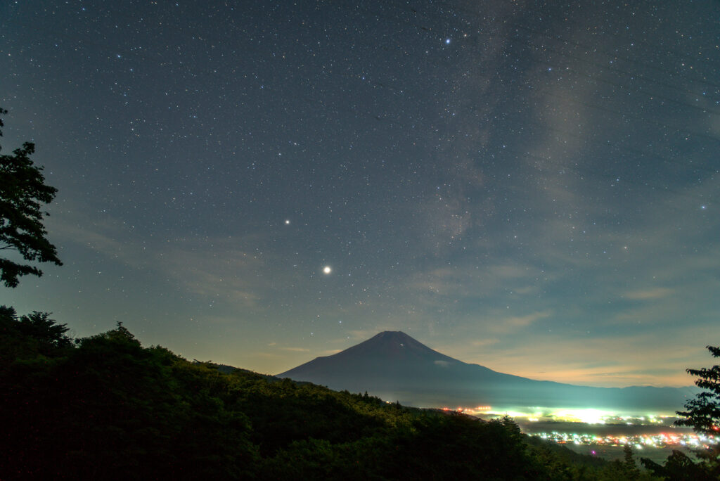 星景写真から電線を消す方法