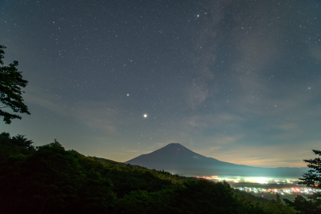 星景写真から電線を消す方法