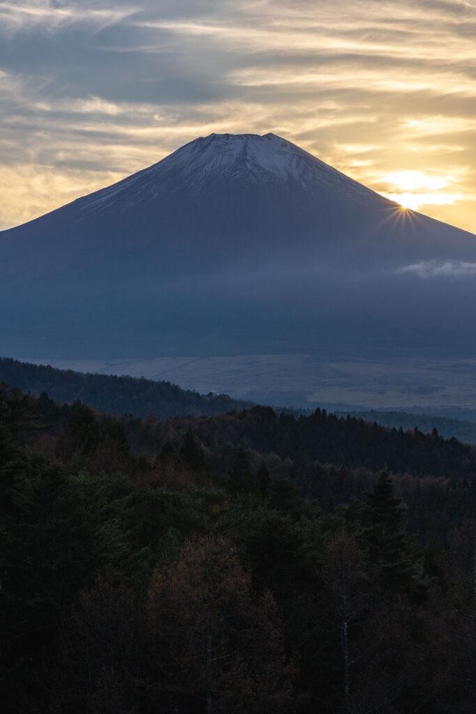 夕暮れふじさん